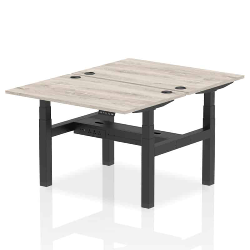 OE - Air Back-to-Back Height Adjustable Bench Desk - 2 Person - Image 4