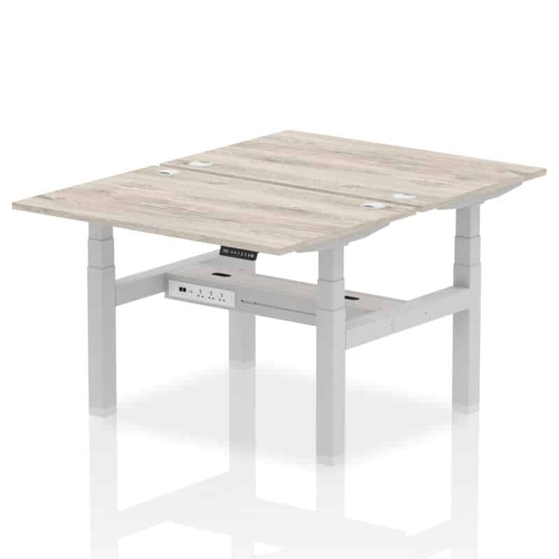 OE - Air Back-to-Back Height Adjustable Bench Desk - 2 Person - Image 5