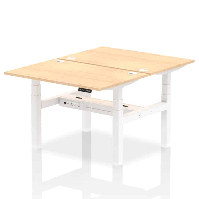OE - Air Back-to-Back Height Adjustable Bench Desk - 2 Person - Image 9