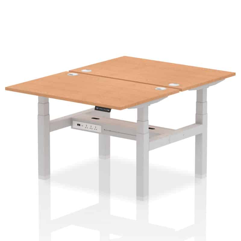 OE - Air Back-to-Back Height Adjustable Bench Desk - 2 Person - Image 11