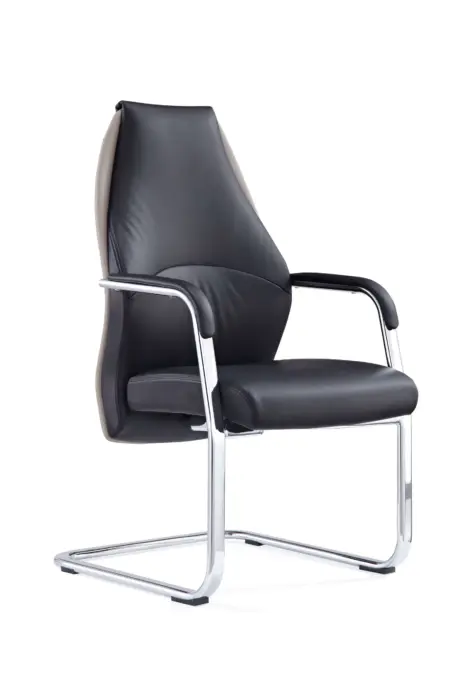Mien High Back Leather Cantilever Visitor Office Chair